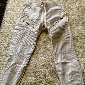 CSG White Joggers Small